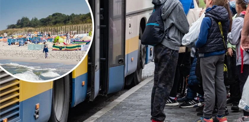Wysyła syna na kolonie. 