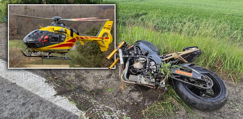 Widzieli go, jak mknął motocyklem przez miasto. Chwilę potem doszło do tragedii. Zdjęcia przerażają