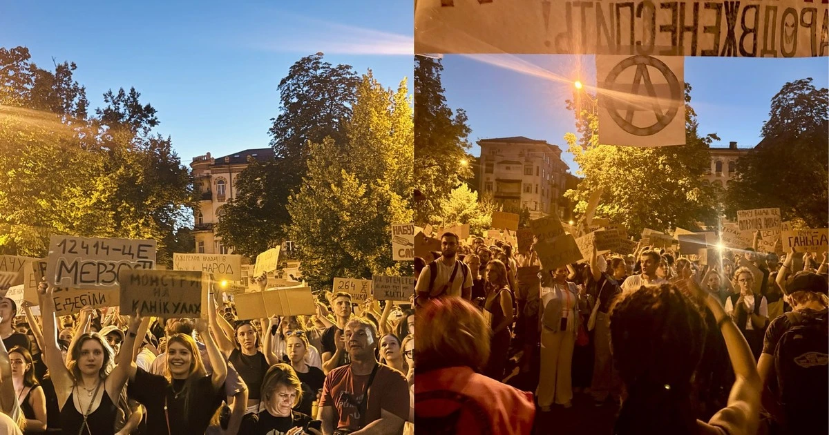 Ukraińcy masowo wyszli na ulicę. 