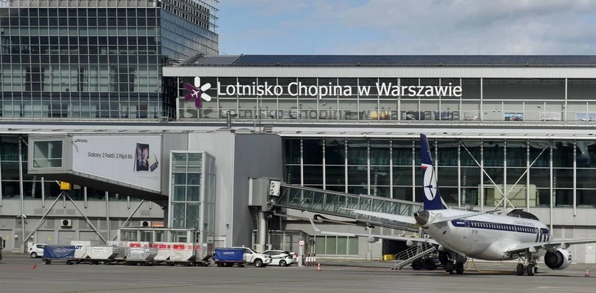 Wypadek na warszawskim lotnisku. 