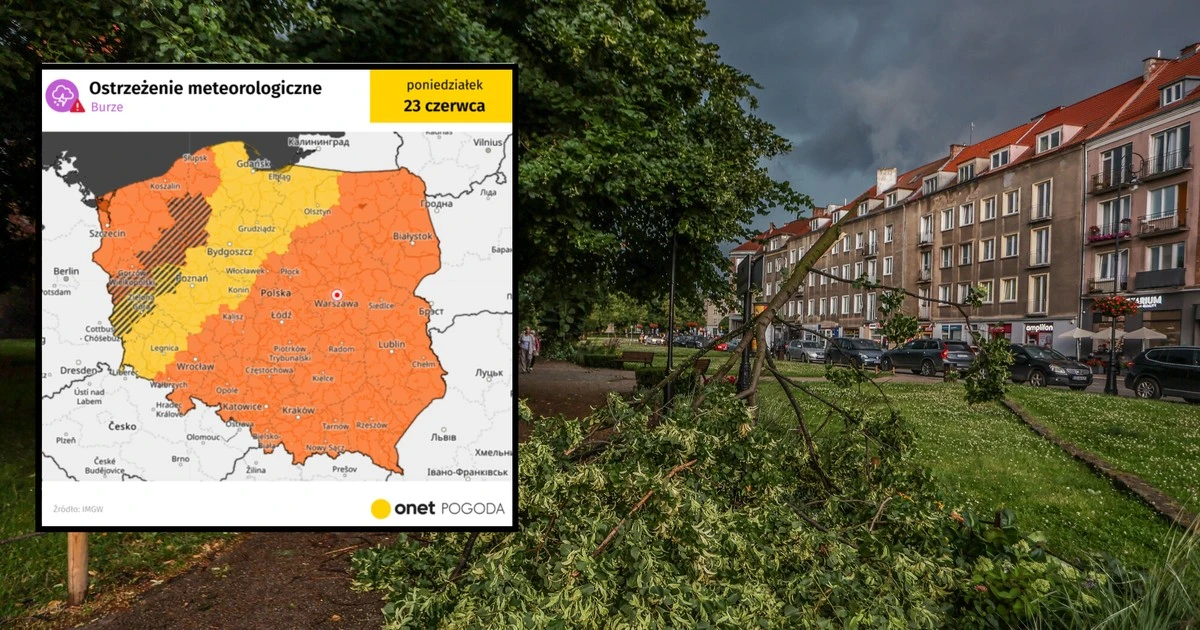 IMGW bije na alarm. Zbliżają się wielkie burze