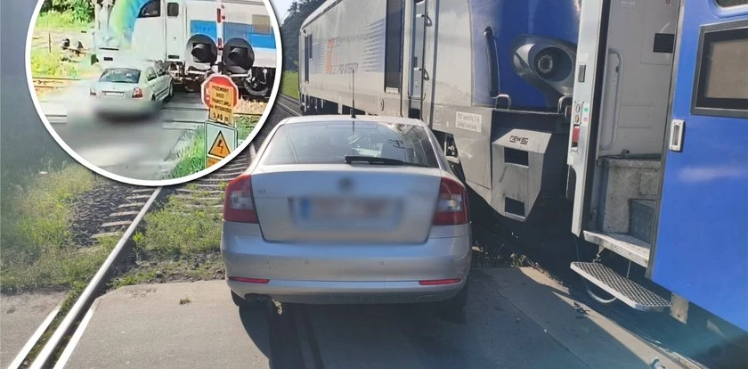 Kobieta z dwójką dzieci wjechała pod pociąg. Policja pokazała dramatyczne nagranie