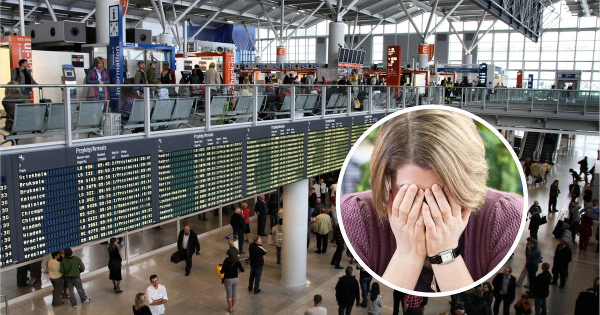 Wybierała się na urlop i podczas odprawy na lot zamarła. Z wakacji mogły być nici