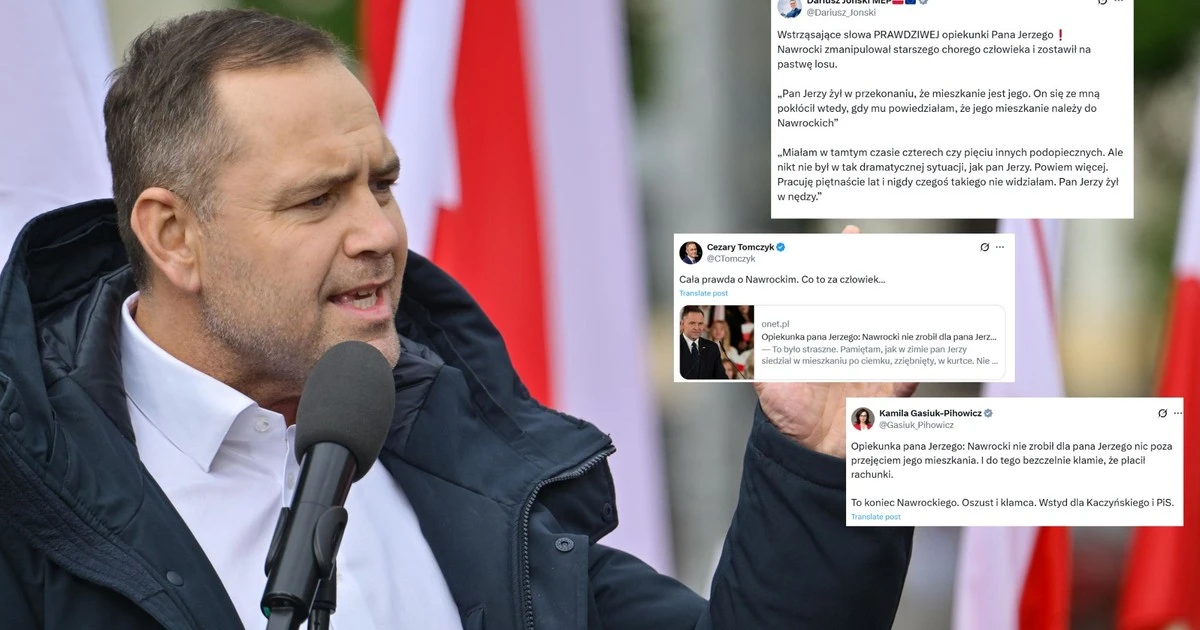 Burza w sieci po wyznaniu opiekunki pana Jerzego. Ostre słowa o Nawrockim. 