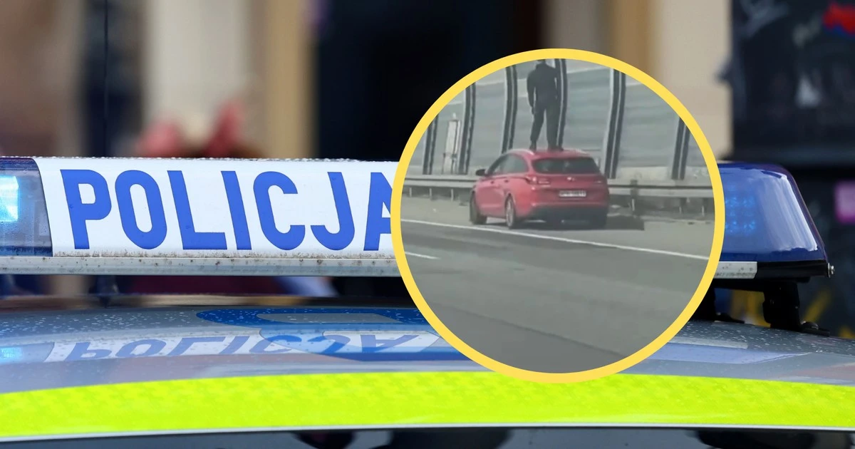 Jechał na dachu samochodu na S8. Wiemy, co się z nim stało i co go czeka