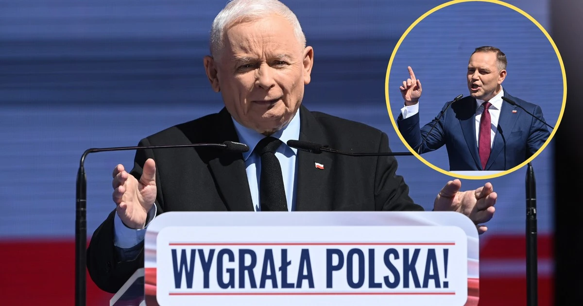 Karol Nawrocki spóźnił się na piknik PiS. Tak zareagował Jarosław Kaczyński