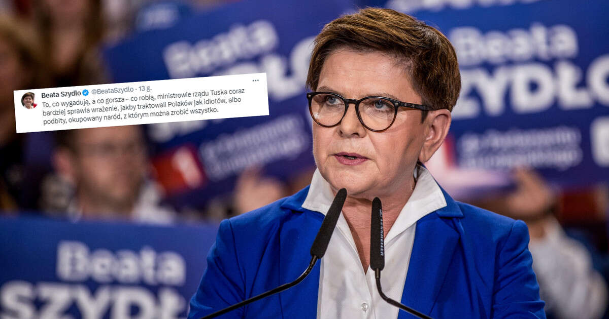 Beata Szydło zaatakowała rząd Donalda Tuska. 