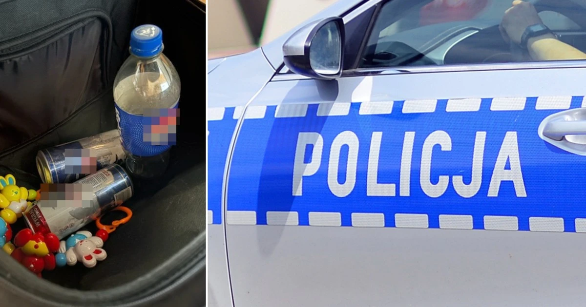 Dramatyczna interwencja policji. Pijana matka leżała na chodniku, obok w wózku niemowlę
