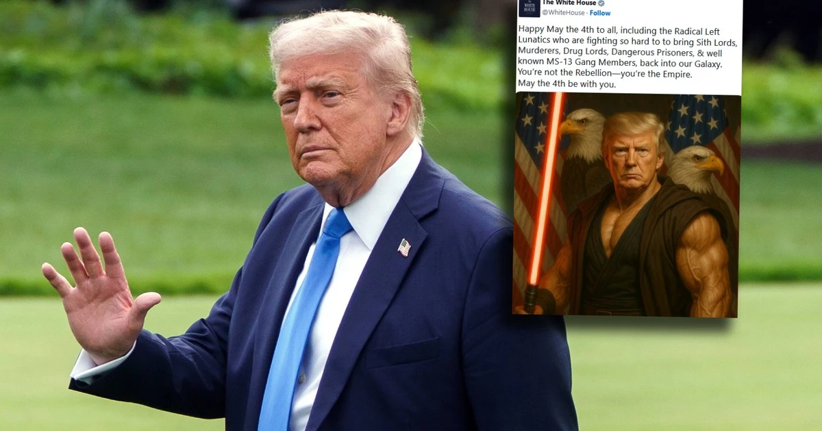 Biały Dom znów szokuje. Nietypowa grafika z Donaldem Trumpem