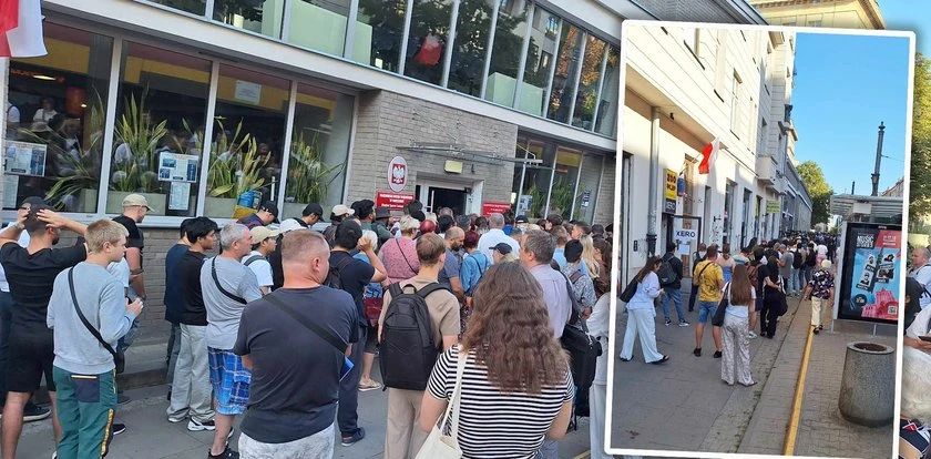 Szokujące kolejki w Warszawie. Ludzie stoją tu od świtu, chodzi o zdobycie numerka