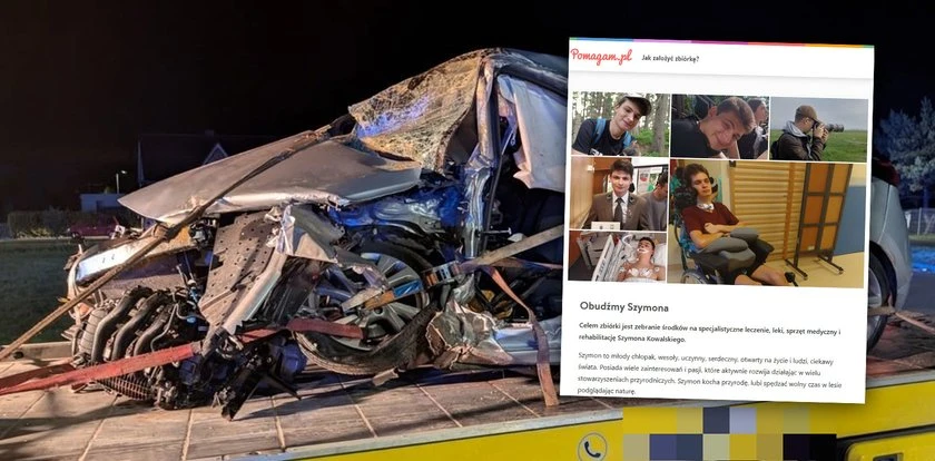 Tragiczny wypadek w Wielowsi. Śledztwo umorzono. Trwa walka o wybudzenie Szymona
