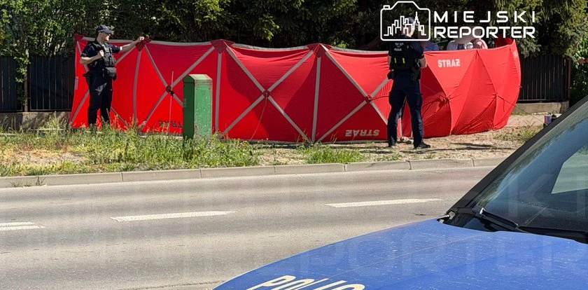 Strzał na środku chodnika w Warszawie. 83-latek nie żyje