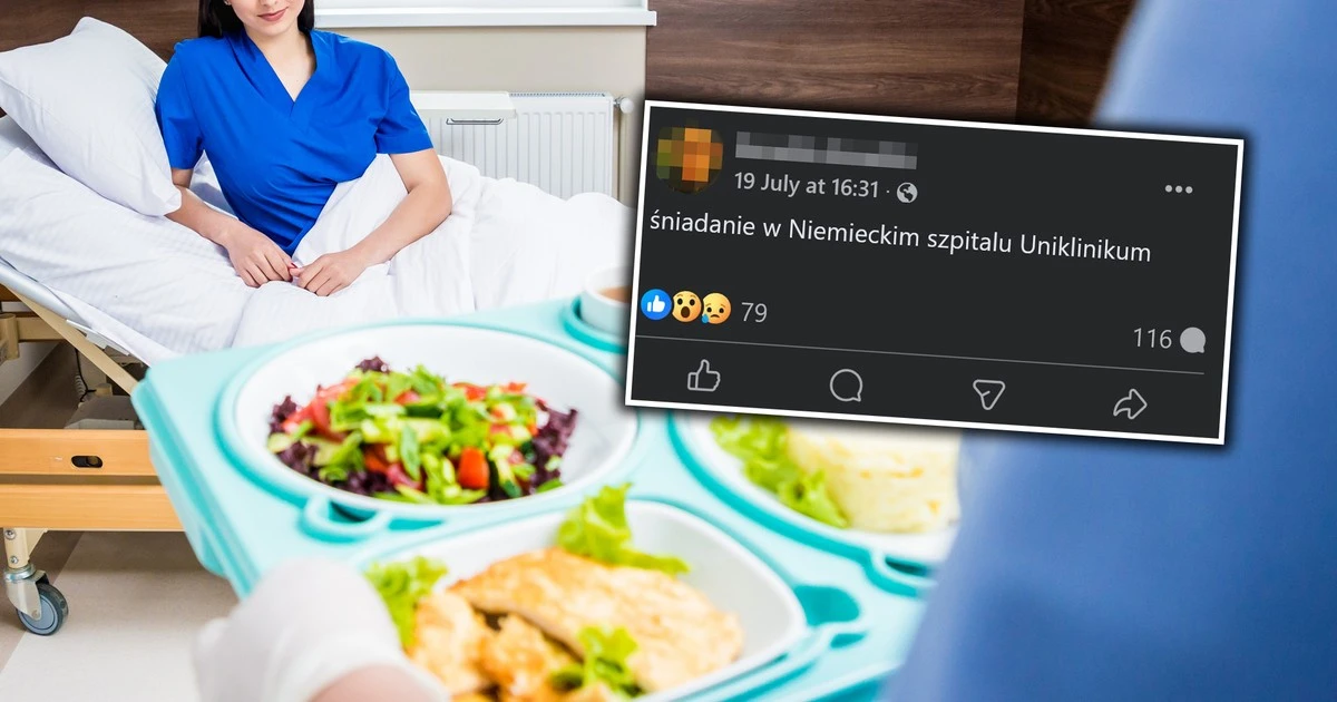 Pokazała, jak wygląda śniadanie w niemieckim szpitalu. Wielu Polaków będzie zaskoczonych
