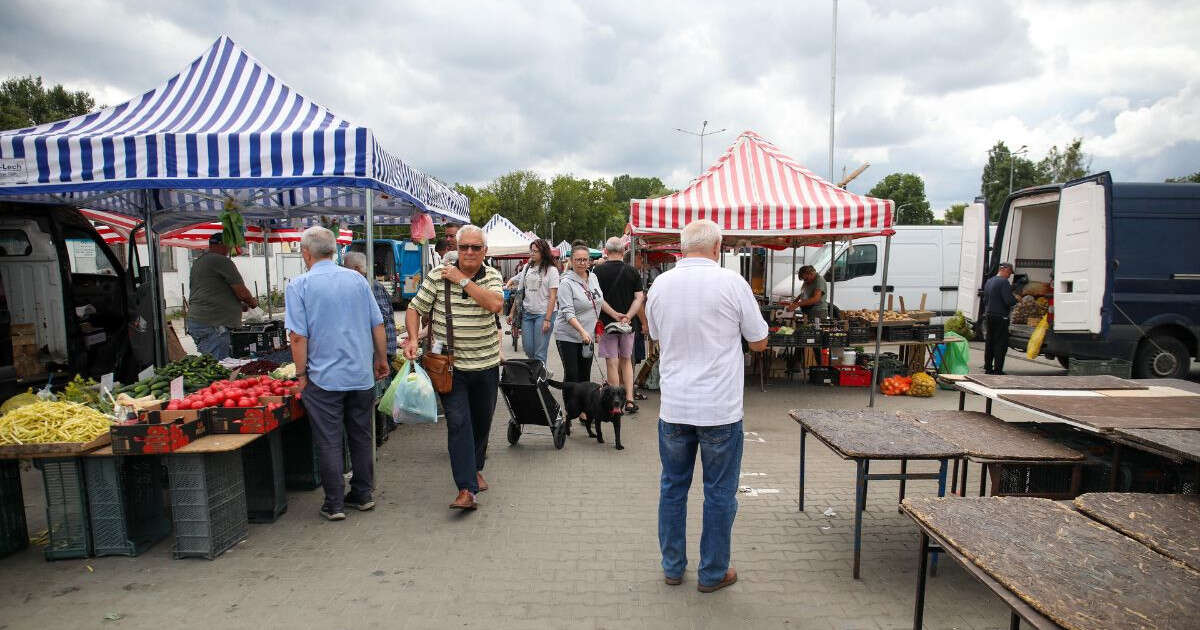 Awantura na warszawskim bazarze. Jedna osoba została ranna