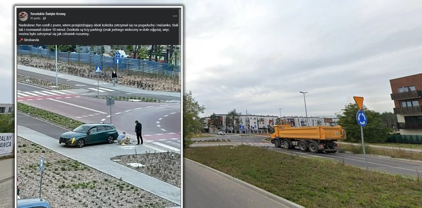 Zarejestrował nietypowe zachowanie na drodze. Internauci murem za kierowcą. 