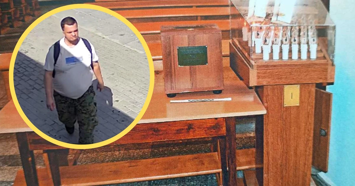 Policja szuka mężczyzny ze zdjęcia. Wiadomo, co zrobił w kościele