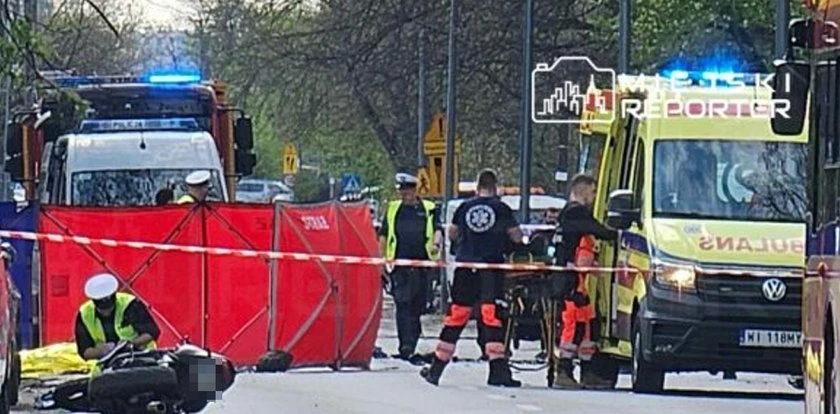Tragedia przy cmentarzu. Motocyklista wjechał w starsze małżeństwo. Trwa reanimacja