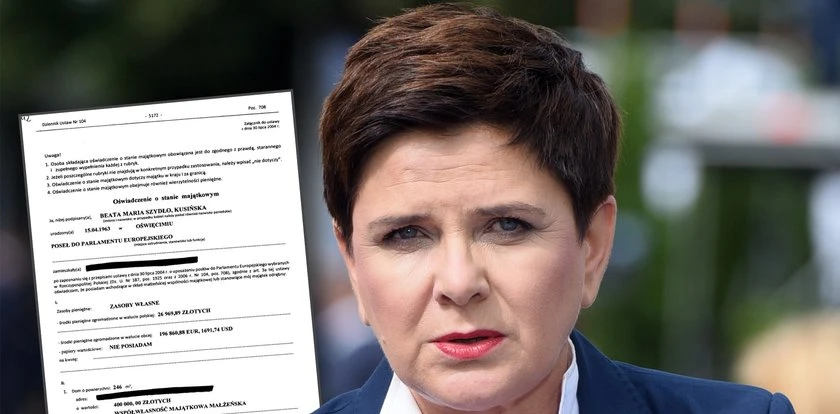 Taką emeryturę ma Beata Szydło. Napisała to czarno na białym