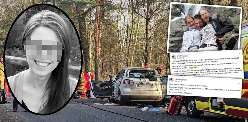 To były ostatnie chwile młodej mamy z Jaworzna. Zaraz po tym zginęła w wypadku. 