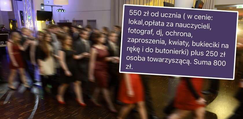 Maturzystka ujawnia koszt studniówki. Rodziców i opiekunów czeka niemały szok