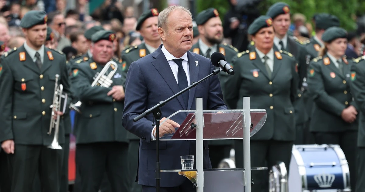 Donald Tusk zabrał głos na uroczystości w Holandii. 