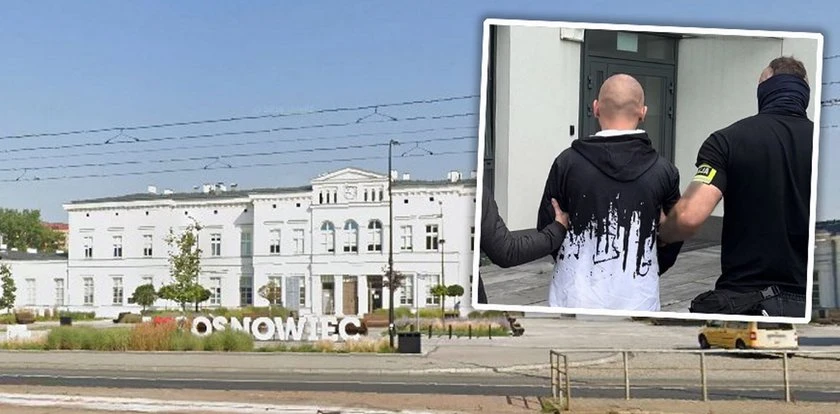 Nożownik na dworcu w Sosnowcu. Przyłożył ostrze do gardła 20-latka