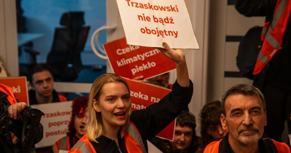 Aktywiści okupowali siedzibę sztabu Trzaskowskiego. Jest reakcja prezydenta stolicy