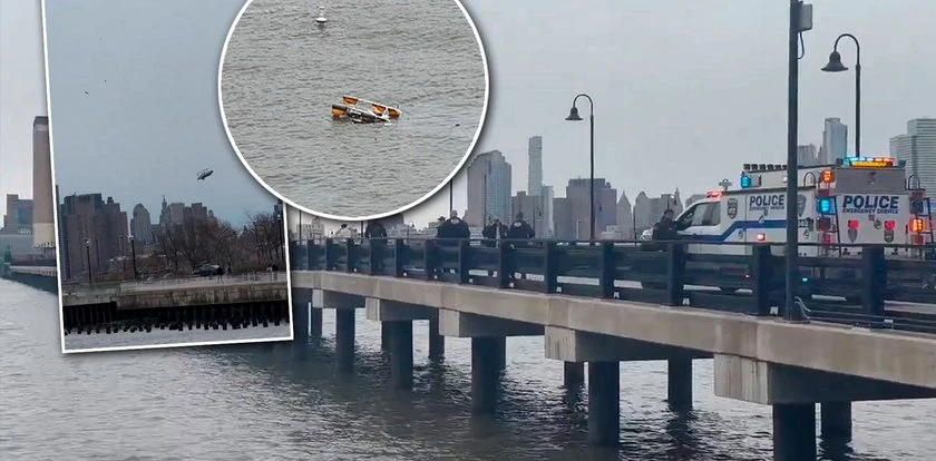 Helikopter wpadł do rzeki i zaczął tonąć. Są ofiary śmiertelne i ranni