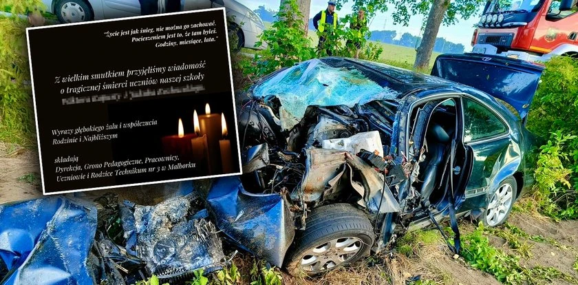 Malbork we łzach po tragedii nastolatków. Wiktor i Kuba byli nierozłączni. Razem zginęli
