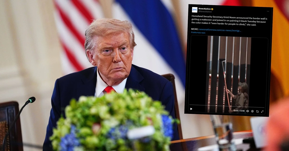 Donald Trump kazał pomalować płot na granicy z Meksykiem. Taki ma sposób na walkę z imigrantami