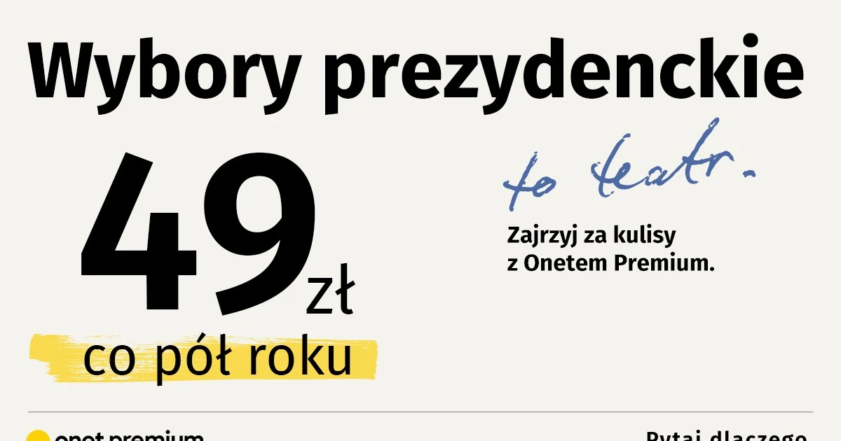Twój wybór. Subskrybuj Onet Premium w promocyjnej cenie [AUTOPROMOCJA]