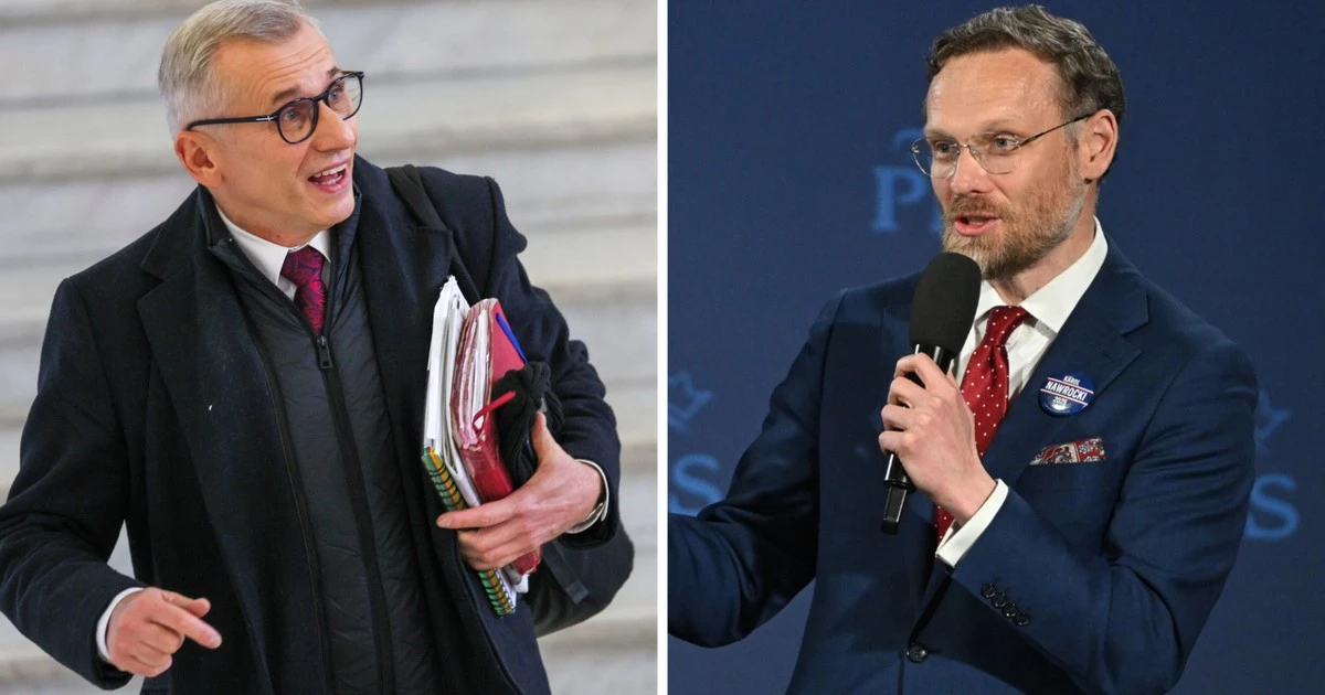 Seria spięć w programie na żywo. 