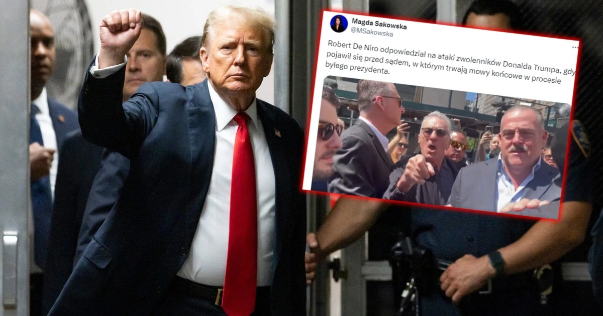 Robert de Niro krzyczał do zwolenników Donalda Trumpa. 