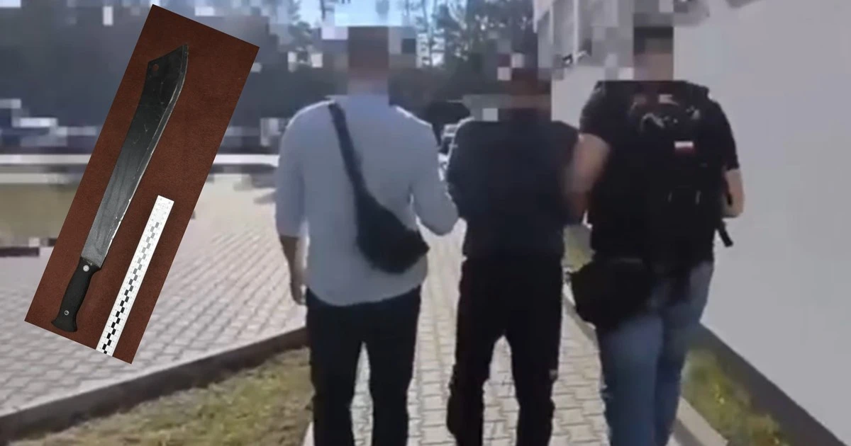 Z maczetą w ręku domagał się kebaba. Policja szybko wpadła na jego trop