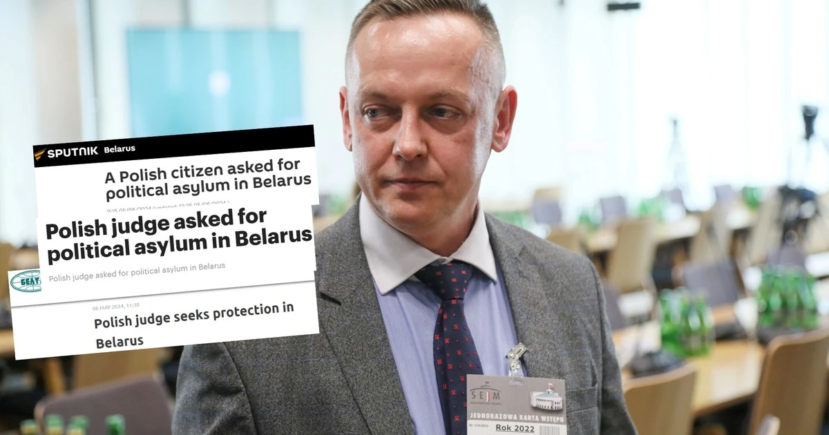 Sędzia Szmydt bohaterem białoruskiej propagandy. Jest też głos z Rosji