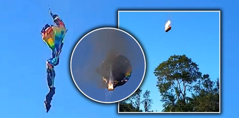 Balon płonął, ludzie skakali. Pilot zabrał głos po tragedii w Brazylii