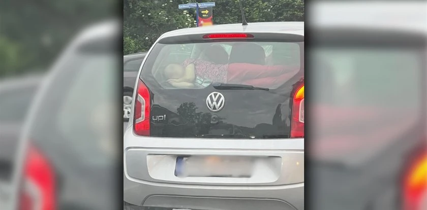 Przewoził córkę na tylnej półce bagażnika. Policja namierzyła tatusia