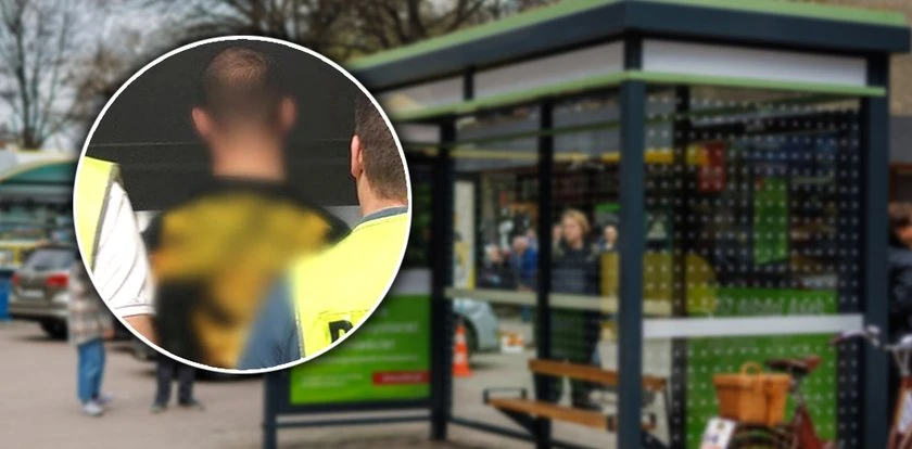 Przerażające sceny na przystanku autobusowym. Chłopiec musiał uciekać. Schronił się w sklepie