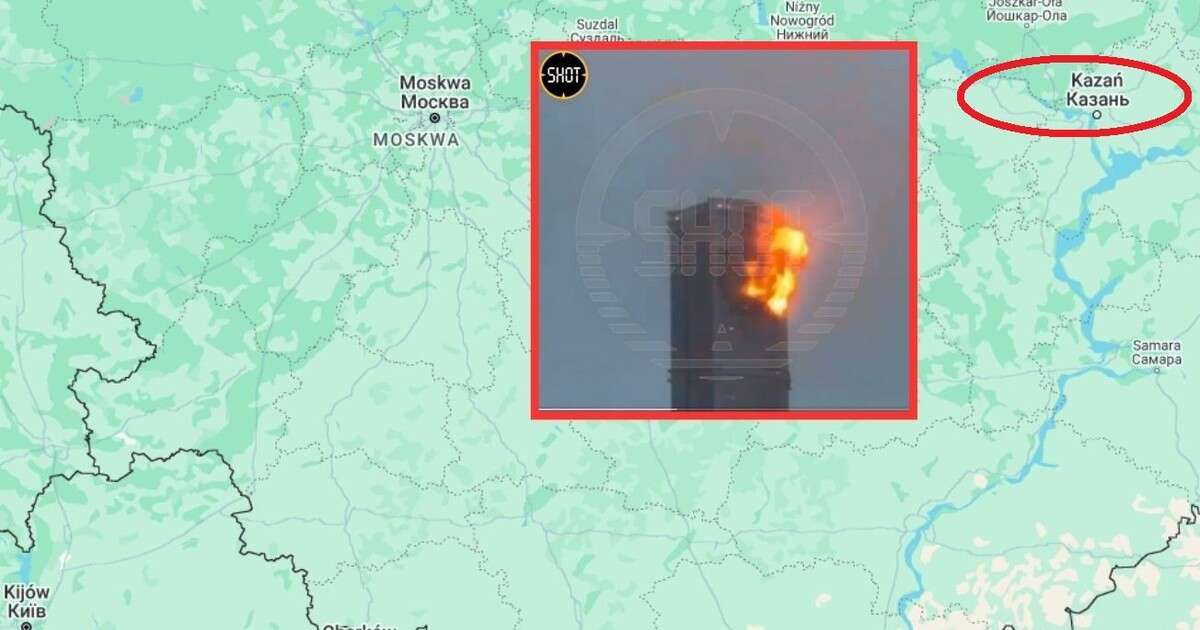 Atak ukraińskich dronów na Kazań. Rosjanie wzywają Zachód na pomoc