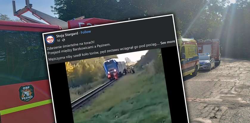 Mężczyzna zginął na torach, chwilę później znaleźli ciało kobiety. Zagadkowa tragedia pod Stargardem