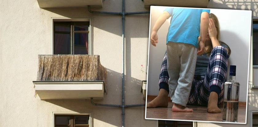Matka chciała wyskoczyć przez balkon po alkohol. W domu przerażony synek