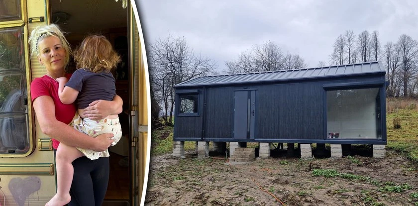 Dostały domek ze zbiórki. Dlaczego nadal śpią w przyczepie?