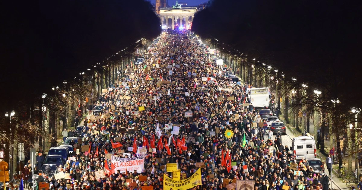 Gigantyczne protesty w Niemczech. Oburzenie po wspólnym głosowaniu chadecji i AfD