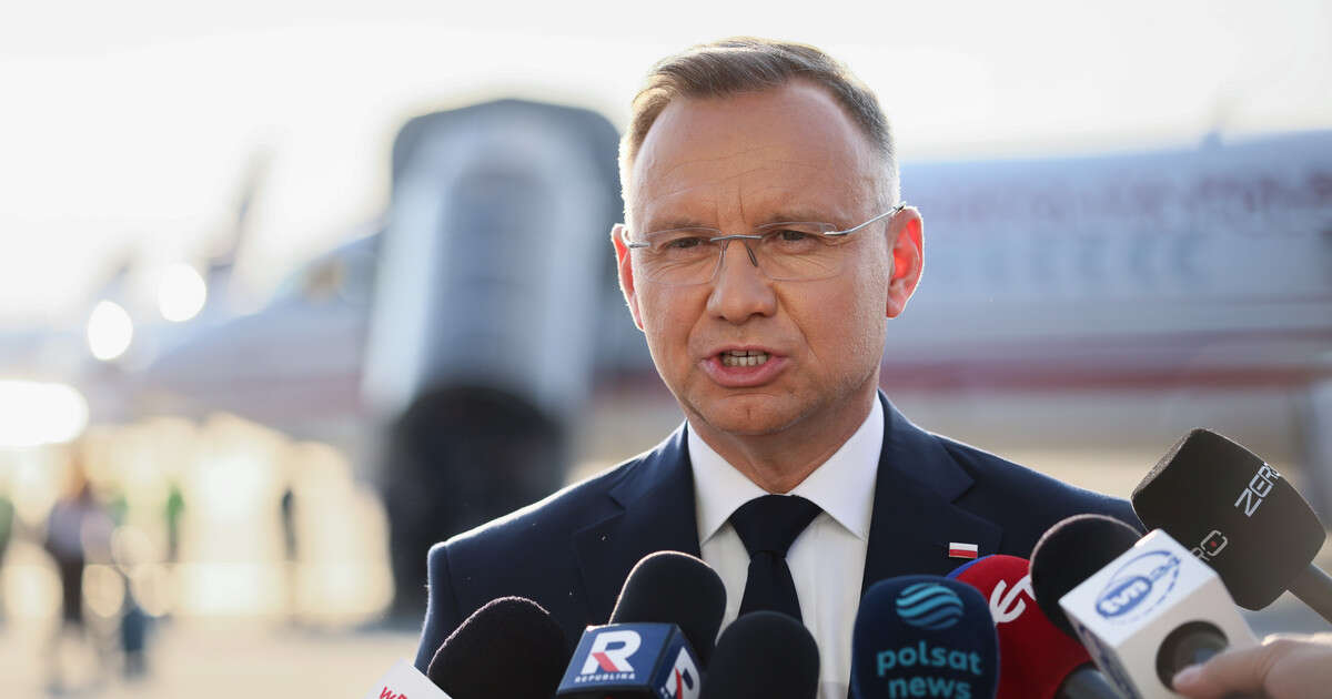 Andrzej Duda zabrał głos przed wylotem do USA. Stanowcze słowa w sprawie spotkania z Donaldem Trumpem