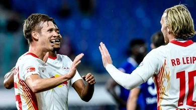 RB Lipsk nie dał szans rywalom. Schalke znów na łopatkach