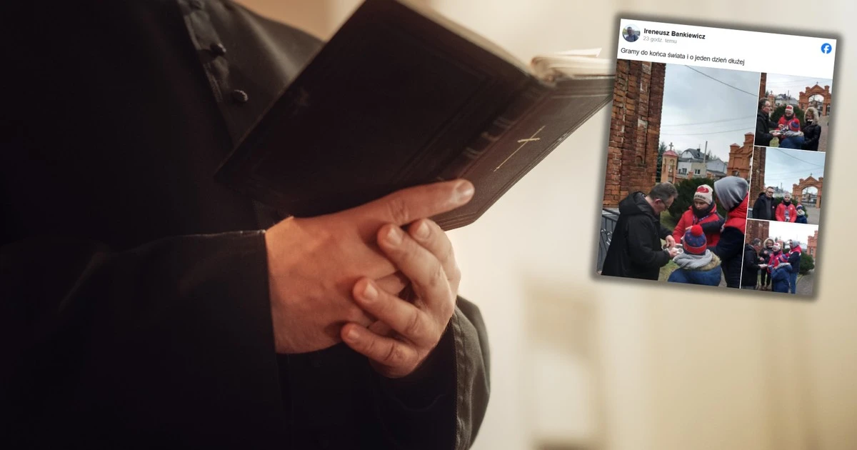 Proboszcz po mszy podszedł do wolontariuszy WOŚP. 