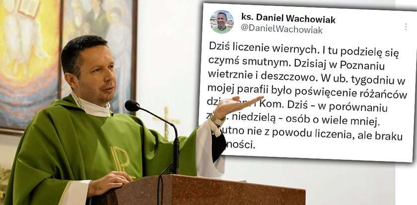 Ksiądz zdradził, ilu wiernych było na mszy. 