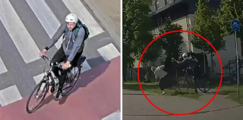 Zaatakował seniorkę i odjechał. Zaskakujące informacje w sprawie rowerzysty