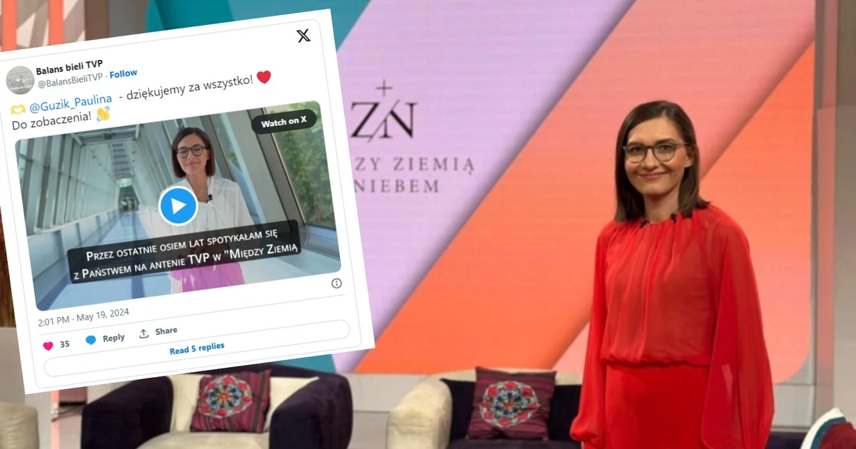 Paulina Guzik żegna się z TVP1. 