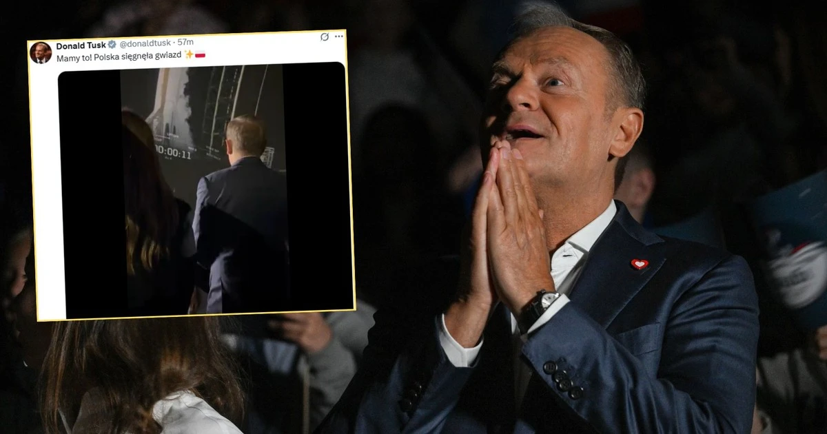 Donald Tusk reaguje na lot Polaka w kosmos. Zwraca się też do jego żony